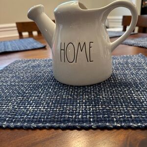 Rae Dunn Watering Can with 'Home' Text